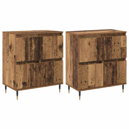 Armadio 2 pcs Legno vecchio 60 x 35 x 70 cm