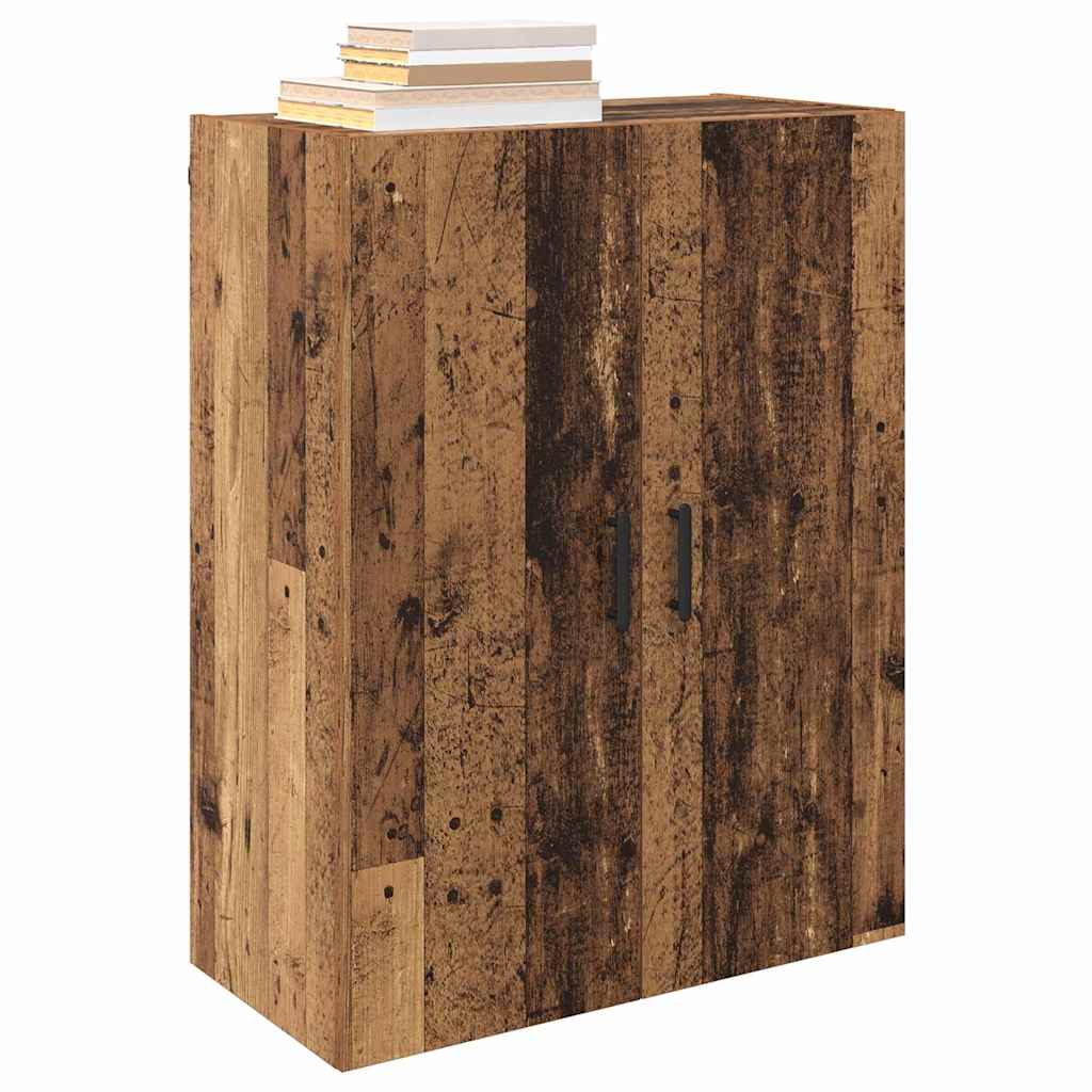 Mobiletto a muro 2 pcs Legno vecchio 69,5 x 34 x 90 cm