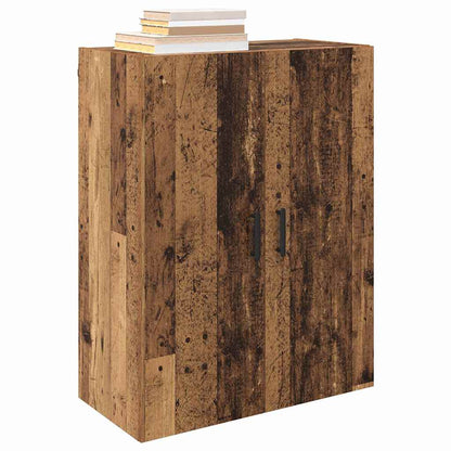 Mobiletto a muro 2 pcs Legno vecchio 69,5 x 34 x 90 cm