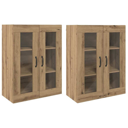 Armadi da Muro 2 pcs rovere artigianale 69,5 x 34 x 90 cm