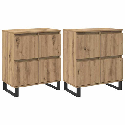Credenza 2 pcs Rovere artigianale 60 x 35 x 70 cm