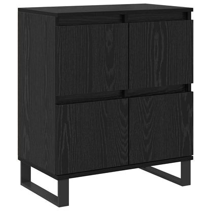 Credenza 2 pcs Rovere Nero 60 x 35 x 70 cm