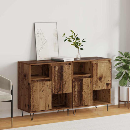 Credenza 2 pcs Legno vecchio 60 x 35 x 70 cm