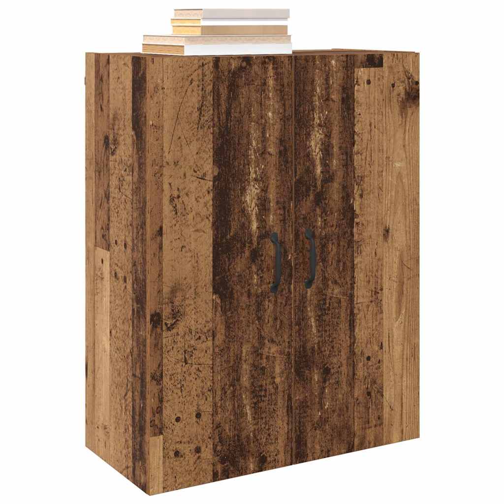 Mobiletto a muro 2 pcs Legno vecchio 69,5 x 34 x 90 cm