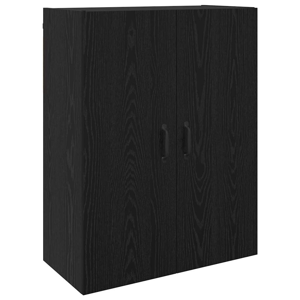 Mobiletto a muro 2 pcs Rovere Nero 69,5 x 34 x 90 cm