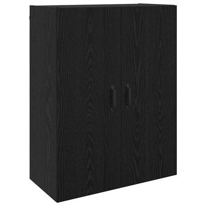 Mobiletto a muro 2 pcs Rovere Nero 69,5 x 34 x 90 cm