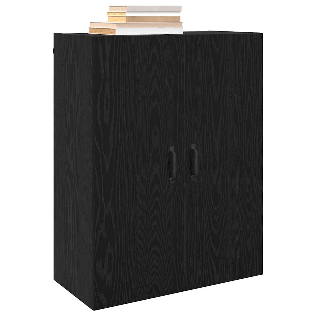 Mobiletto a muro 2 pcs Rovere Nero 69,5 x 34 x 90 cm