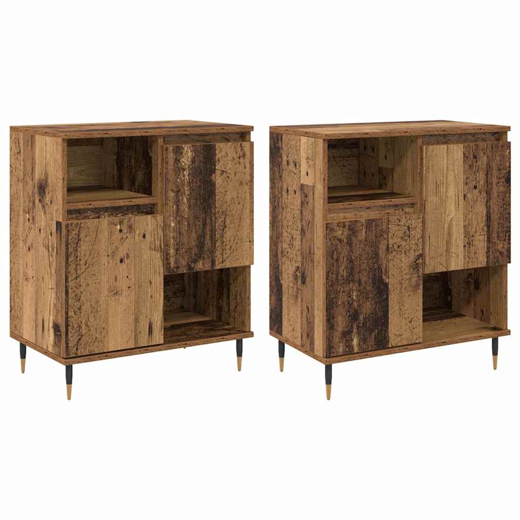 Sideboards 2 pcs Legno vecchio 120 x 35 x 70 cm