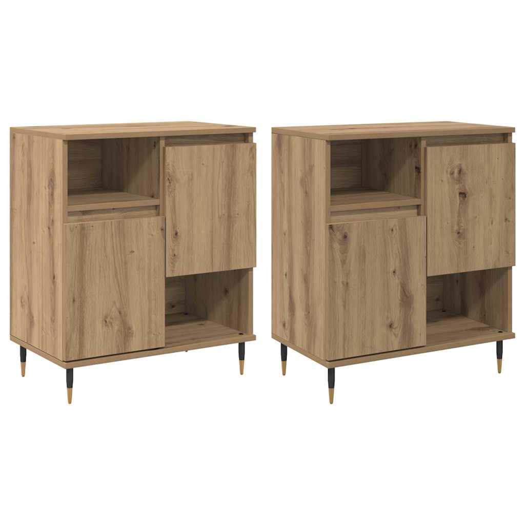 Sideboards 2 pcs rovere artigianale 120 x 35 x 70 cm