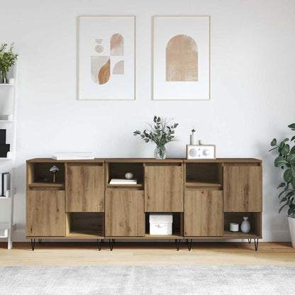 Credenza 3 pcs Rovere artigianale 60 x 35 x 70 cm