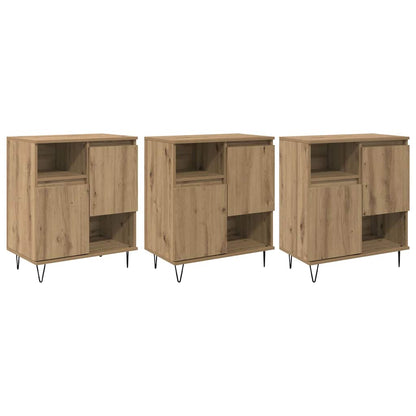 Credenza 3 pcs Rovere artigianale 60 x 35 x 70 cm