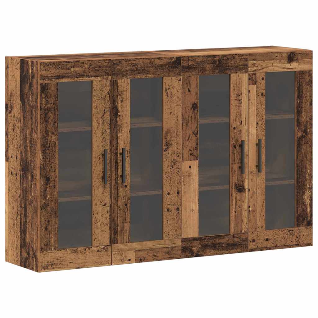 Armadi da Muro 2 pcs Legno vecchio 69,5 x 34 x 90 cm