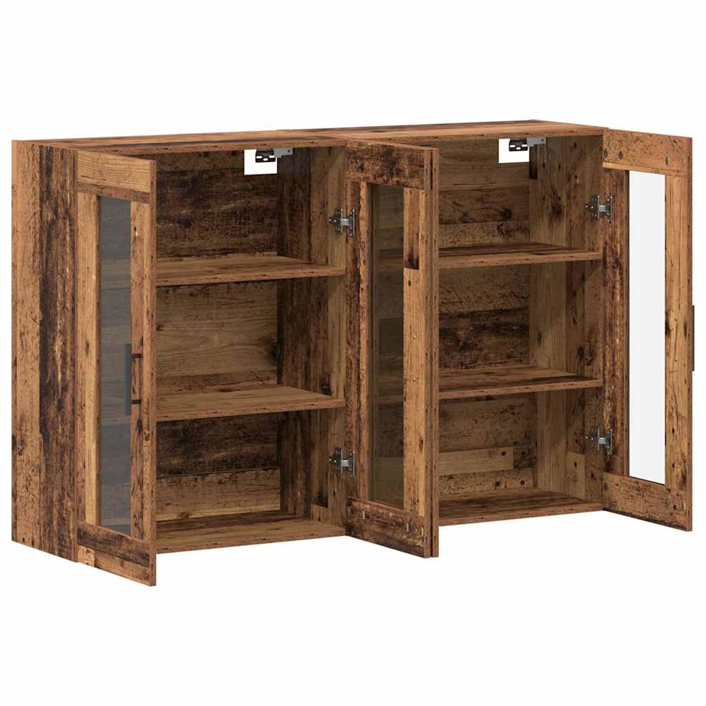 Armadi da Muro 2 pcs Legno vecchio 69,5 x 34 x 90 cm
