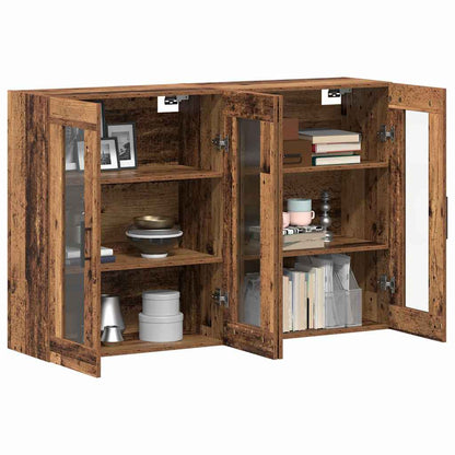 Armadi da Muro 2 pcs Legno vecchio 69,5 x 34 x 90 cm