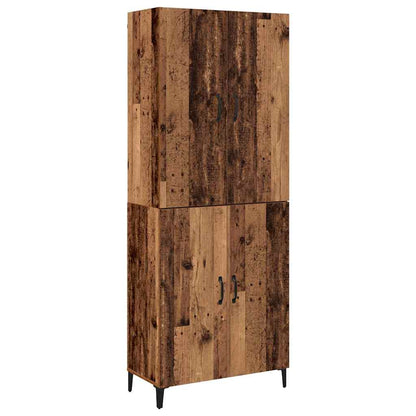 Credenza 2 pcs Legno vecchio Legno multistrato