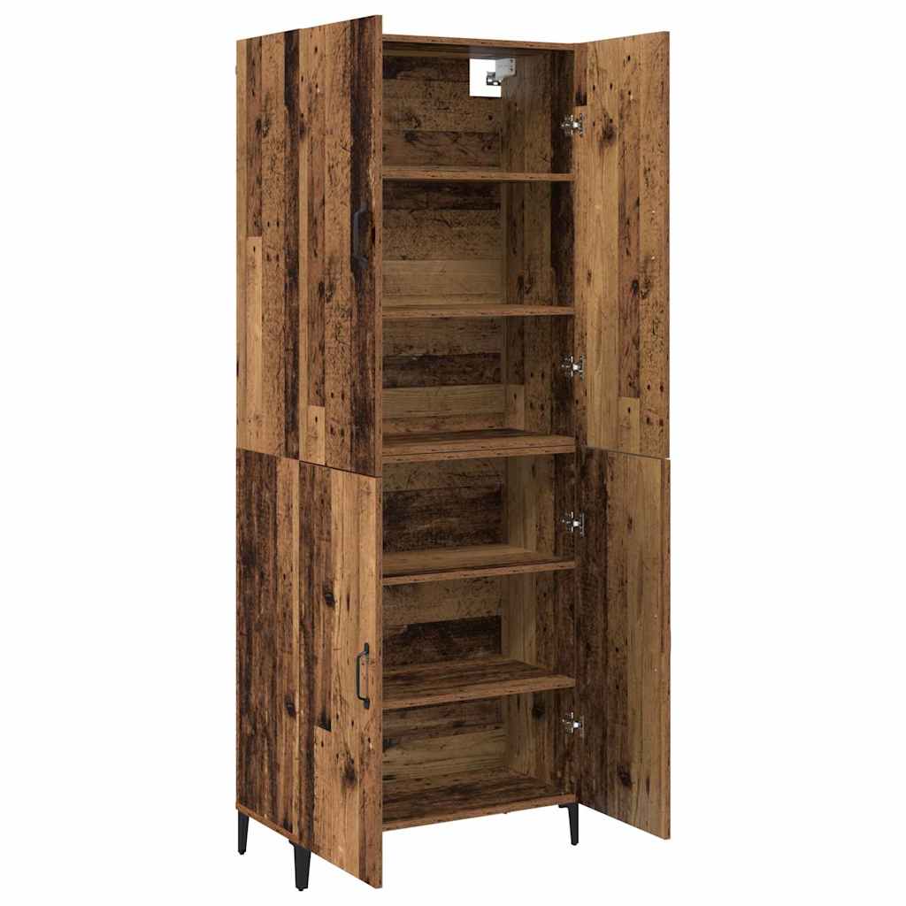 Credenza 2 pcs Legno vecchio Legno multistrato
