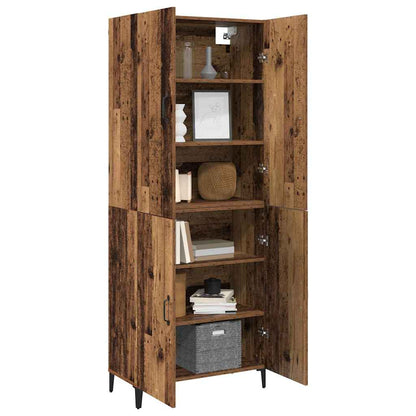 Credenza 2 pcs Legno vecchio Legno multistrato