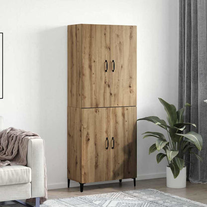 Credenza 2 pcs Rovere artigianale Legno multistrato