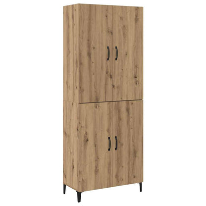Credenza 2 pcs Rovere artigianale Legno multistrato