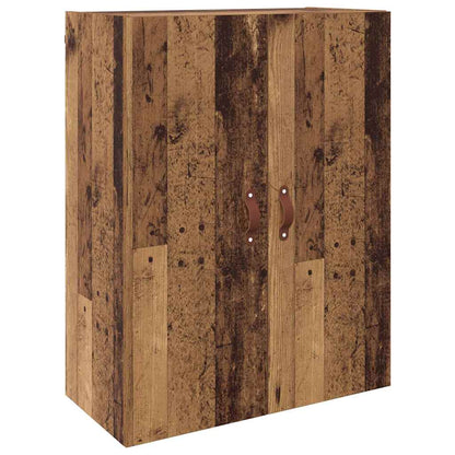 Mobiletto a muro 2 pcs Legno vecchio 69,5 x 34 x 90 cm
