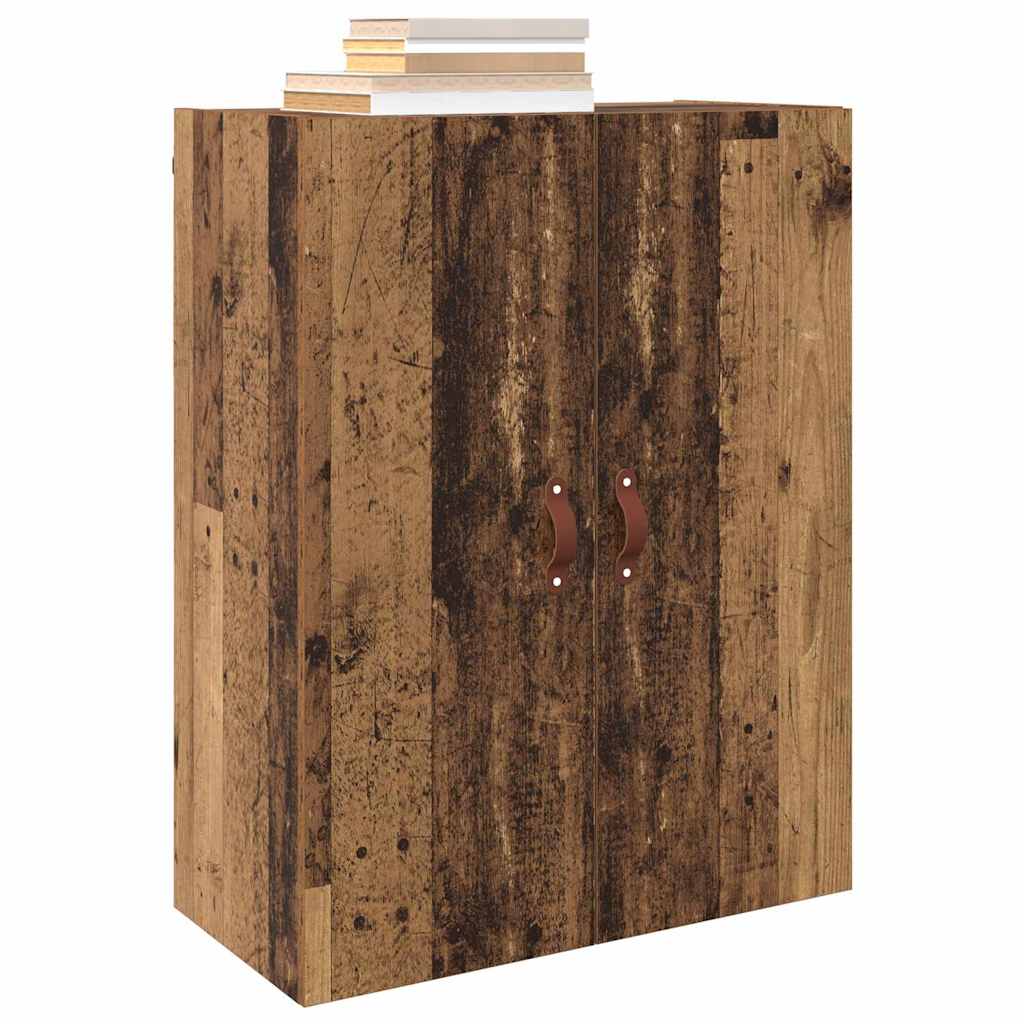 Mobiletto a muro 2 pcs Legno vecchio 69,5 x 34 x 90 cm