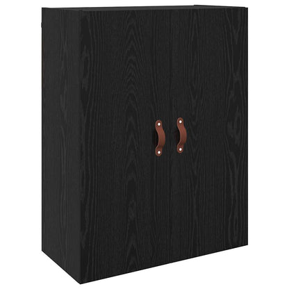 Mobiletto a muro 2 pcs Rovere Nero 69,5 x 34 x 90 cm