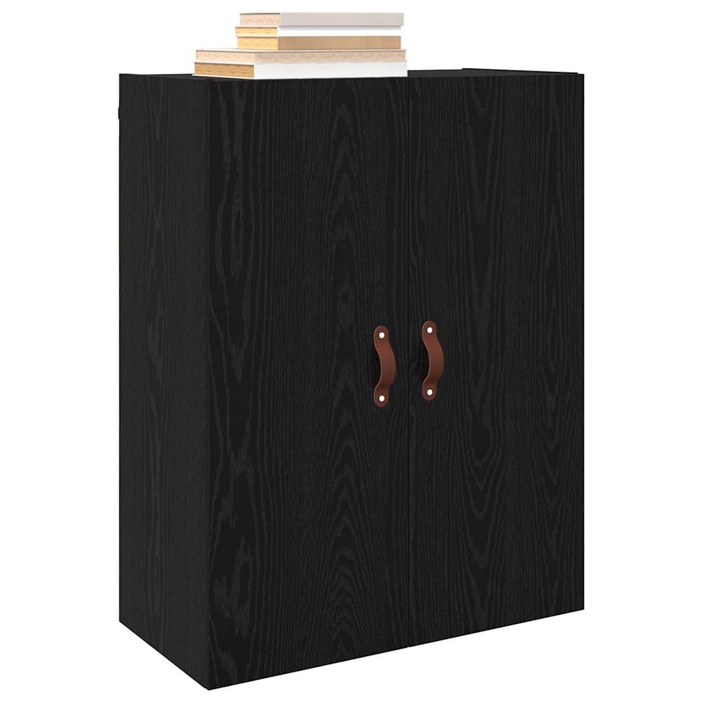 Mobiletto a muro 2 pcs Rovere Nero 69,5 x 34 x 90 cm