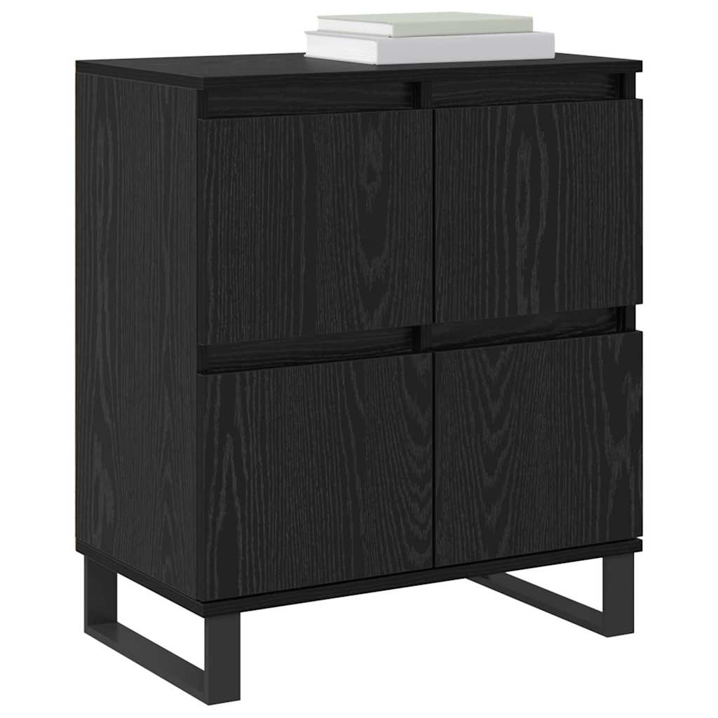 Credenza 3 pcs Rovere Nero 60 x 35 x 70 cm