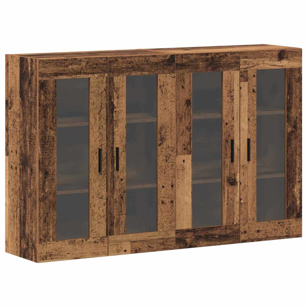 Armadi da Muro 2 pcs Legno vecchio 69,5 x 34 x 90 cm