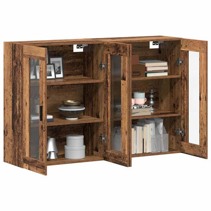 Armadi da Muro 2 pcs Legno vecchio 69,5 x 34 x 90 cm