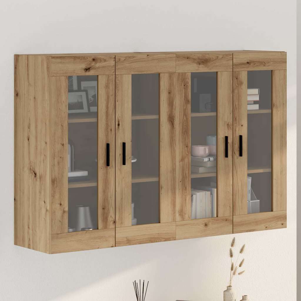 Armadi da Muro 2 pcs rovere artigianale 69,5 x 34 x 90 cm