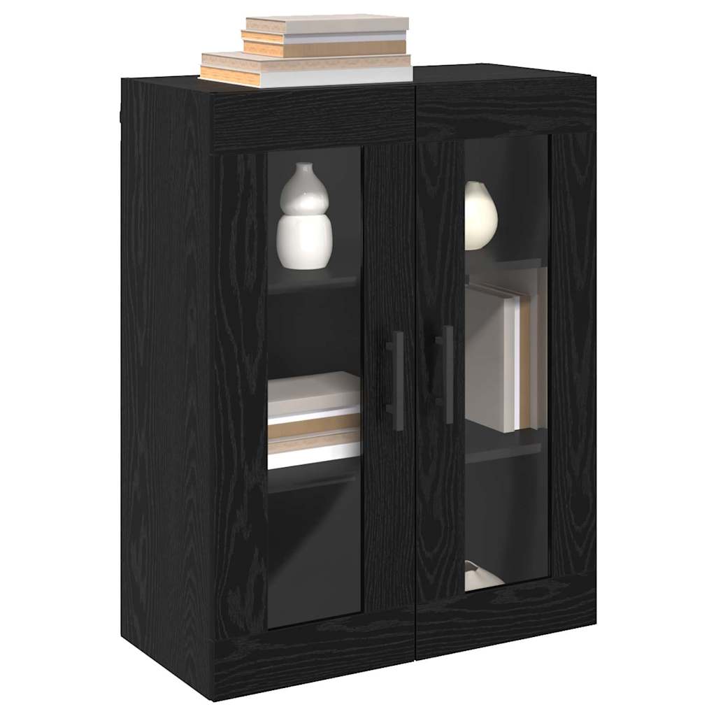 Armadi da Muro 2 pcs Rovere nero 69,5 x 34 x 90 cm