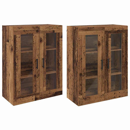 Armadi da Muro 2 pcs Legno vecchio 69,5 x 34 x 90 cm