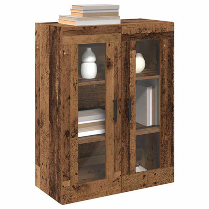 Armadi da Muro 2 pcs Legno vecchio 69,5 x 34 x 90 cm