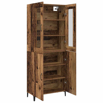 Credenza 2 pcs Legno vecchio Legno multistrato