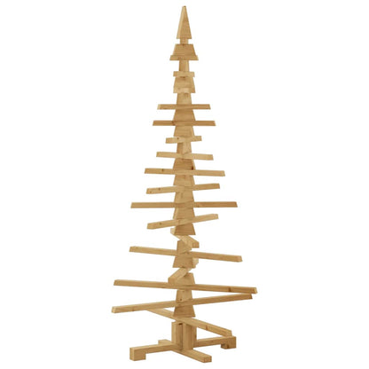 Albero di Natale in legno Marrone 150 cm Legno di pino massello