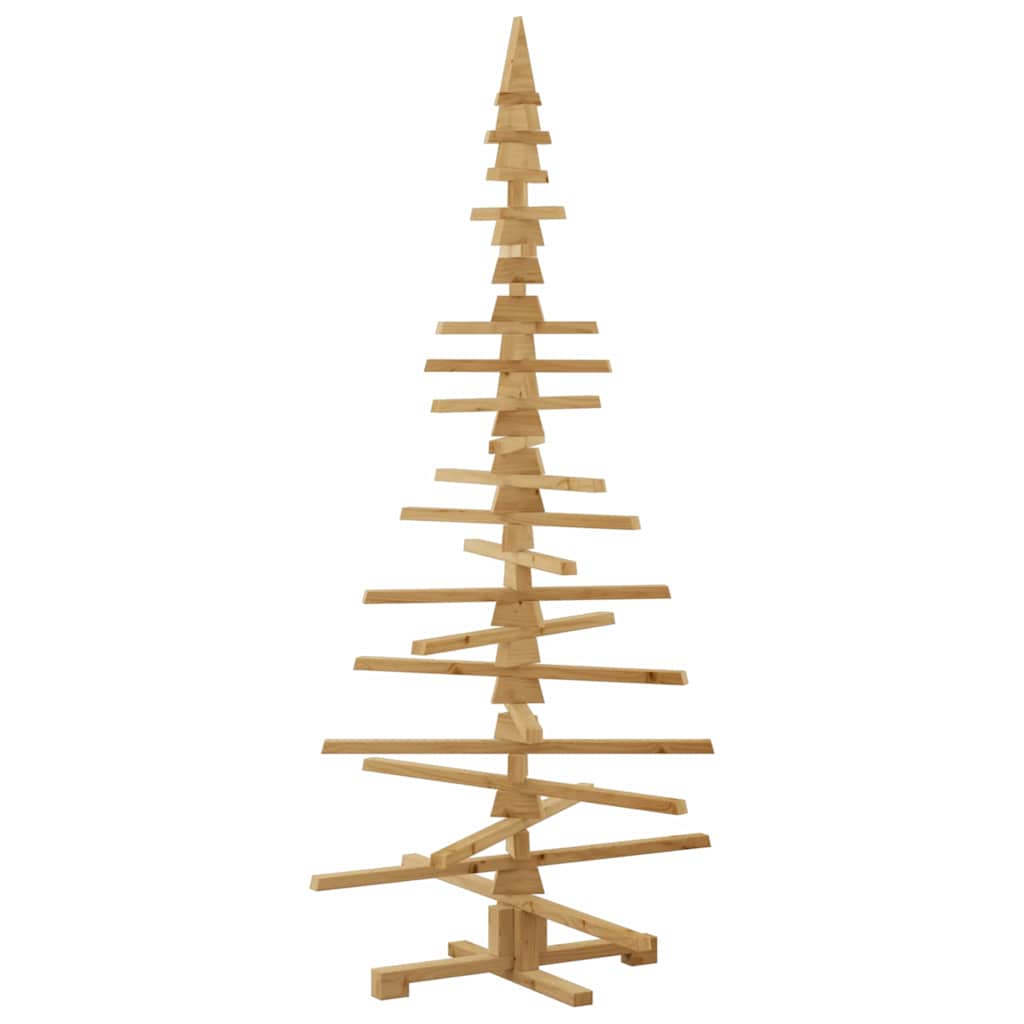 Albero di Natale in legno Marrone 180 cm Legno di pino massello