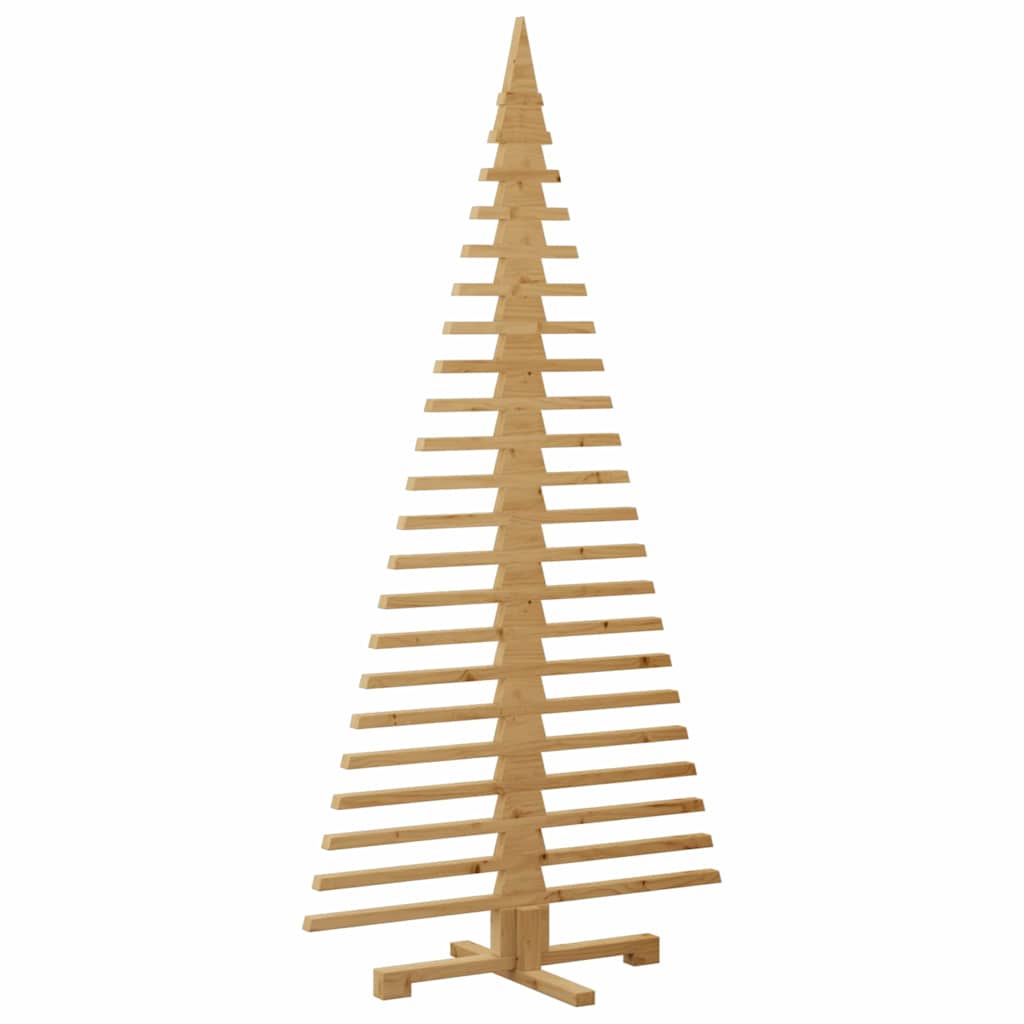 Albero di Natale in legno Marrone 180 cm Legno di pino massello