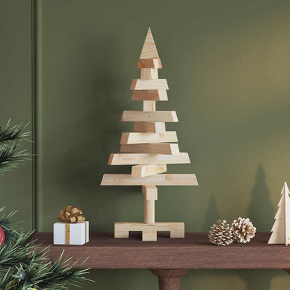 Alberi di Natale Naturale 60 cm Legno di pino massello