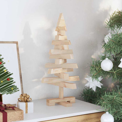 Alberi di Natale Naturale 60 cm Legno di pino massello
