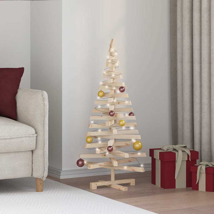 Alberi di Natale Naturale 120 cm Legno di pino massello