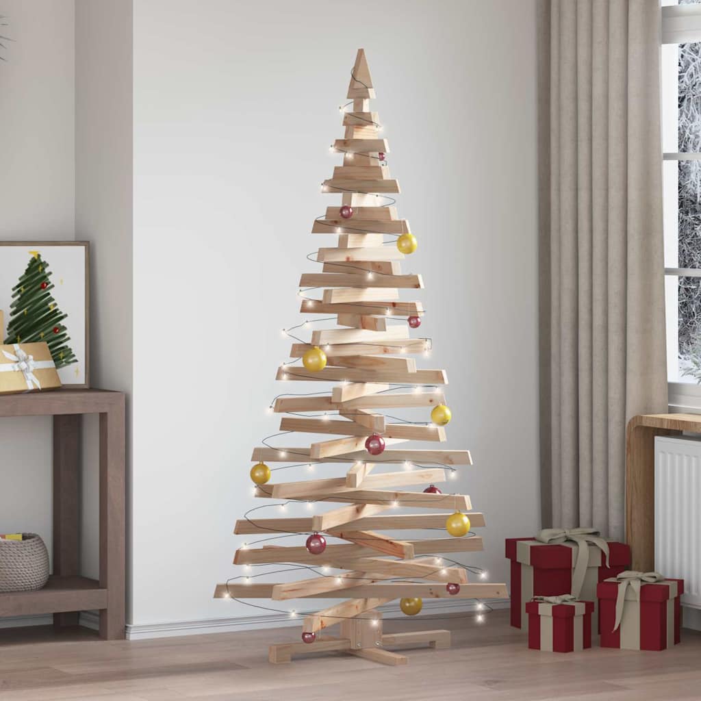 Alberi di Natale Naturale 180 cm Legno di pino massello