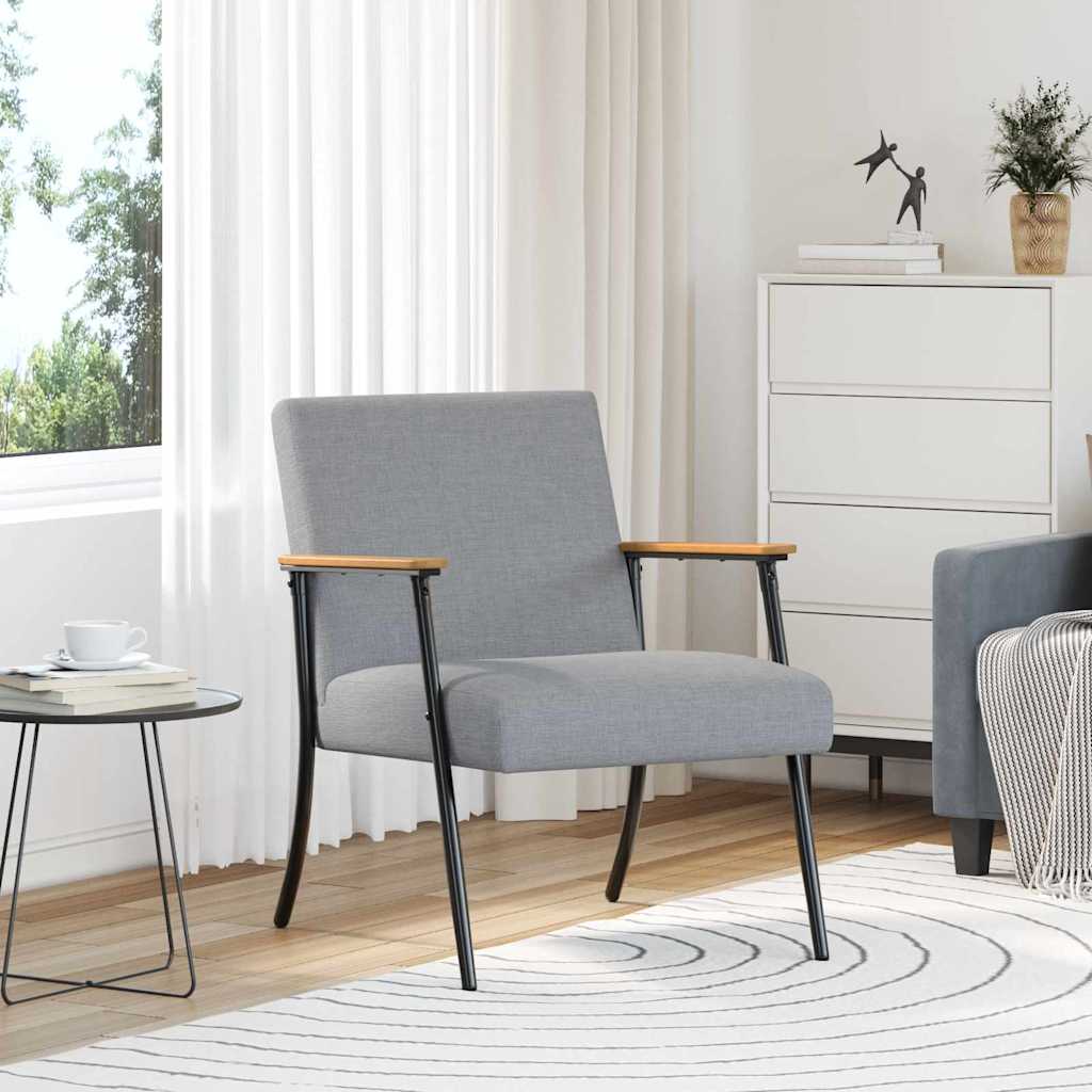 poltrona Grigio chiaro 59 x 75 x 78 cm Tessuto