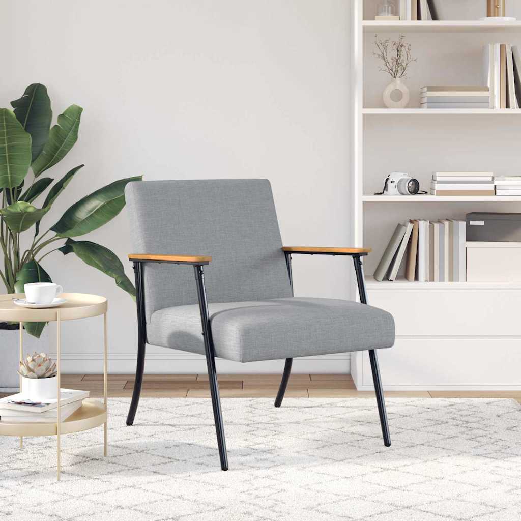 poltrona Grigio chiaro 59 x 75 x 78 cm Tessuto