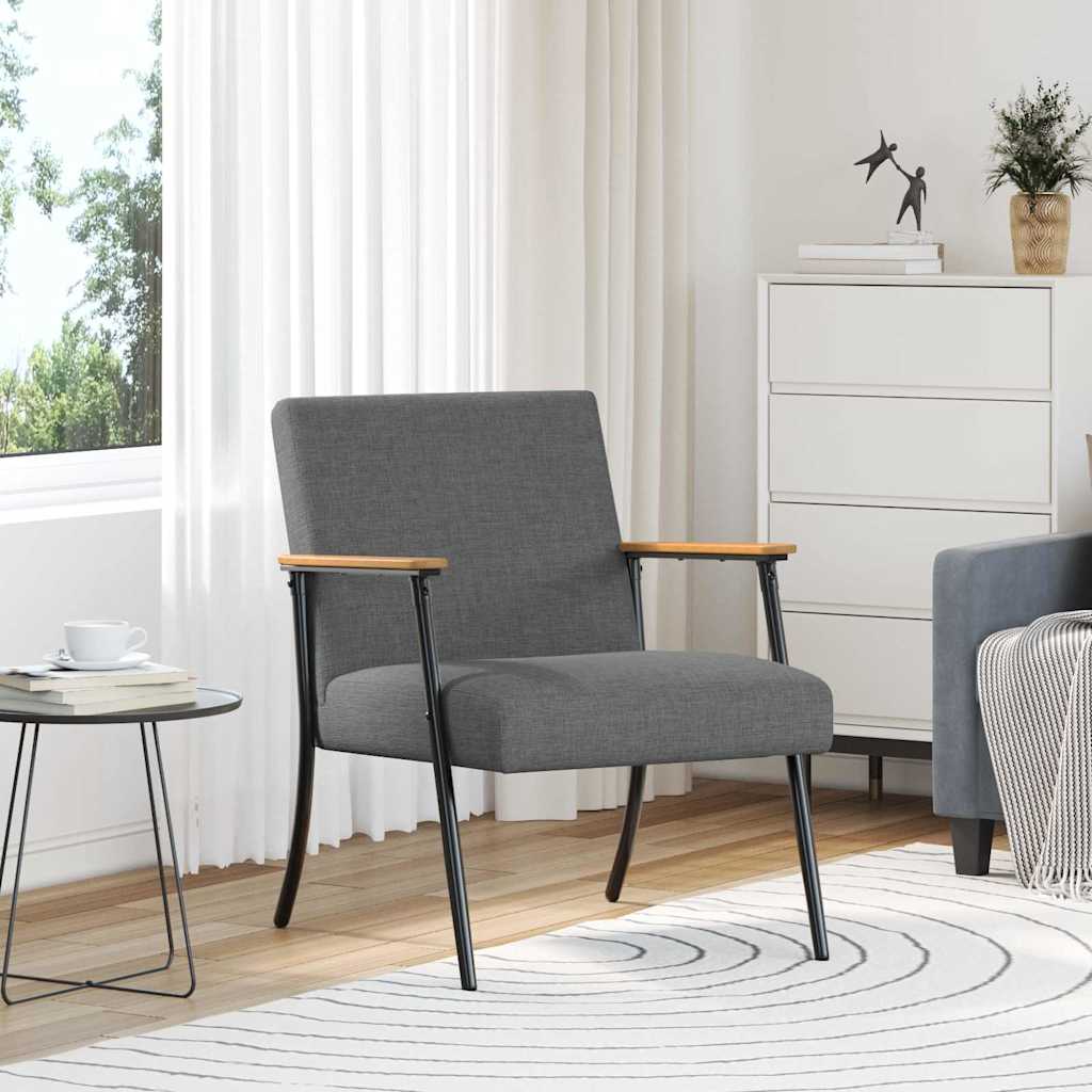 poltrona Grigio scuro 59 x 75 x 78 cm Tessuto