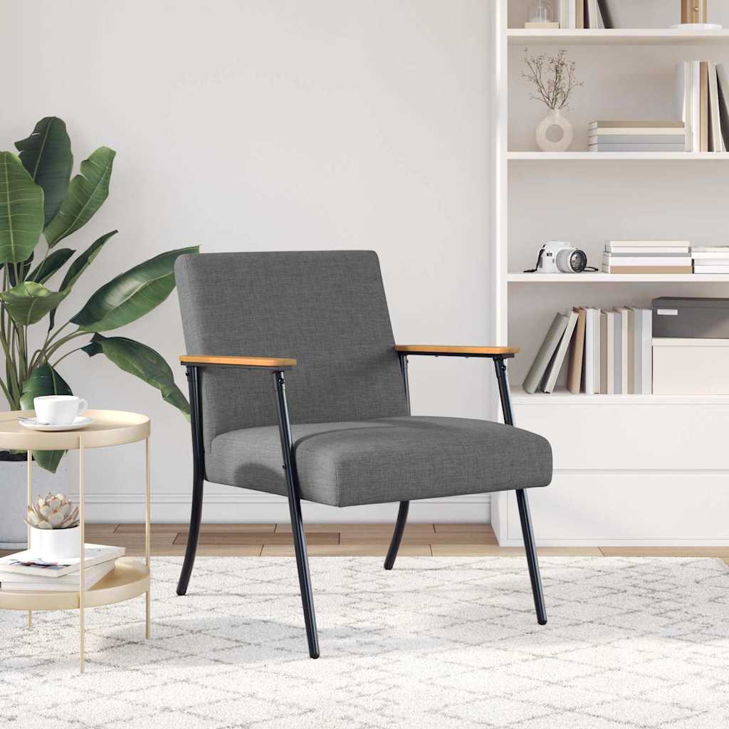 poltrona Grigio scuro 59 x 75 x 78 cm Tessuto