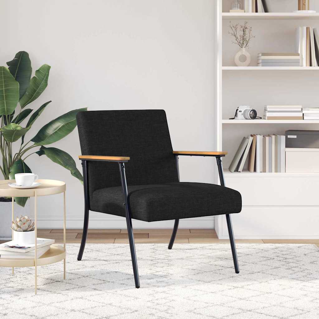 poltrona Nero 59 x 75 x 78 cm Tessuto