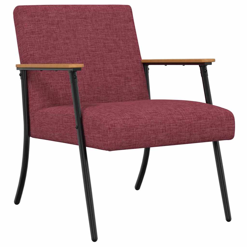 poltrona Rosso Vino 59 x 75 x 78 cm Tessuto