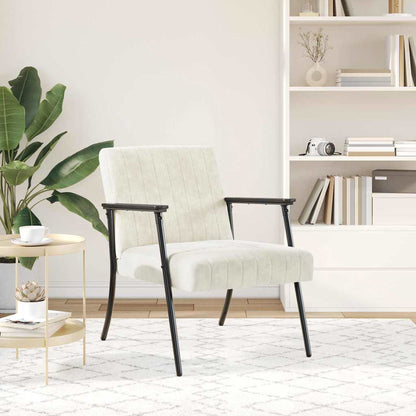 poltrona Crema 59 x 75 x 78 cm Velluto