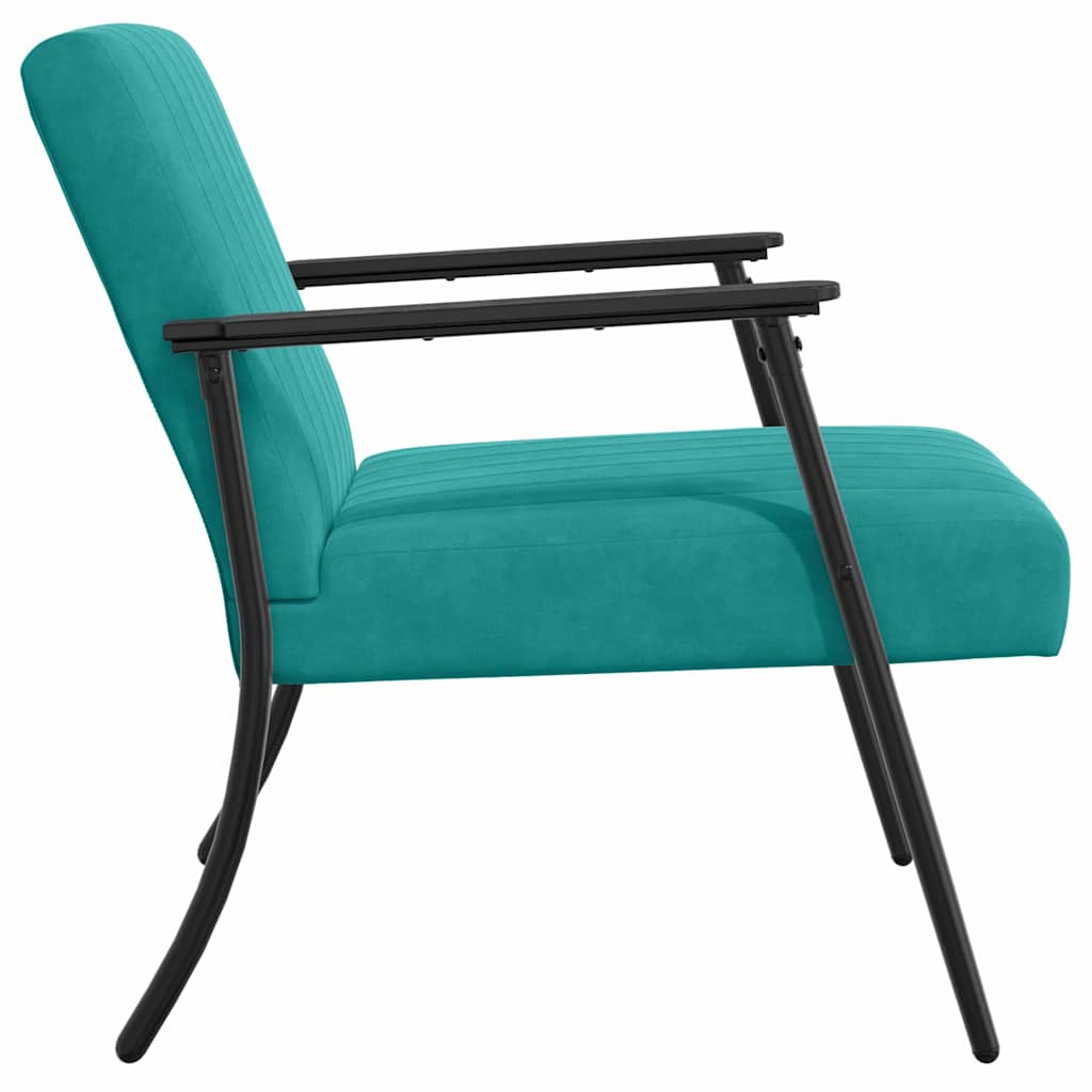 poltrona Turchese 59 x 75 x 78 cm Velluto